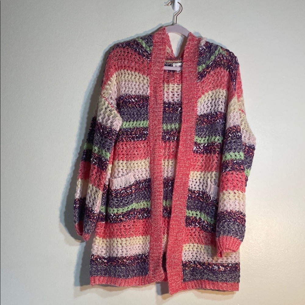 BiBi Vibrant Striped Women's Cardigan